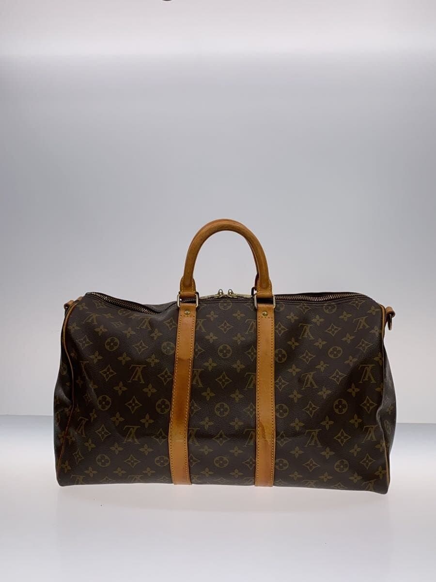 LOUIS VUITTON Keepall 50 Monogram Canvas PVC BRW M41426 3