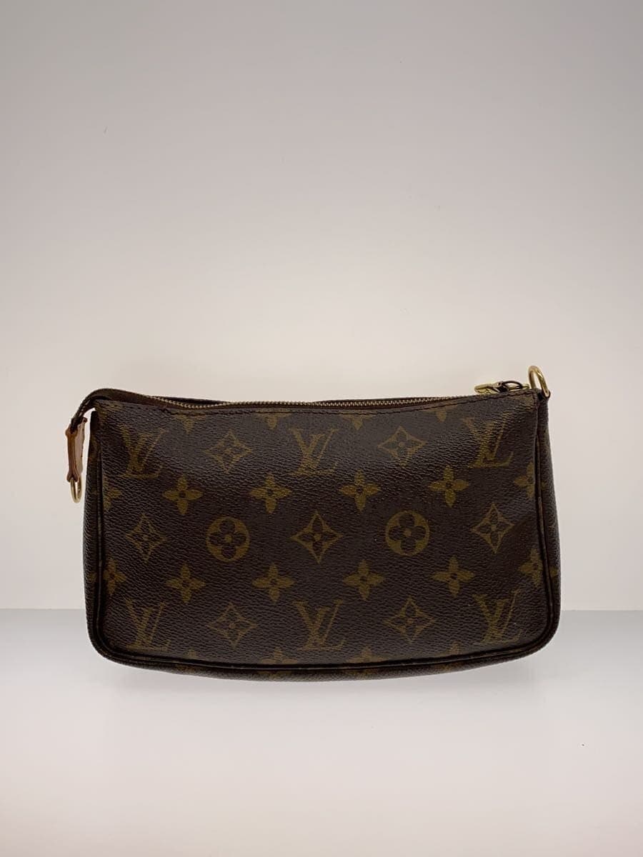 LOUIS VUITTON 1) Pochette Accessoires Monogram Canvas PVC BRW All-over pattern 3