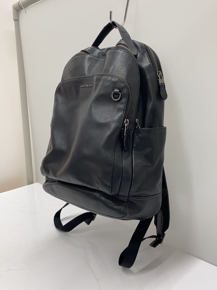 COACH Backpack Leather BLK Solid 89939 2