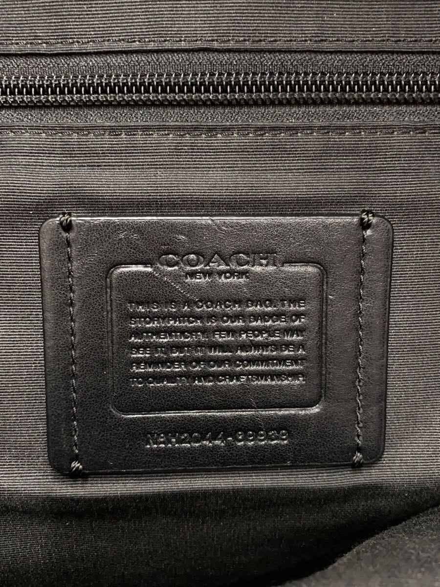 COACH Backpack Leather BLK Solid 89939 5