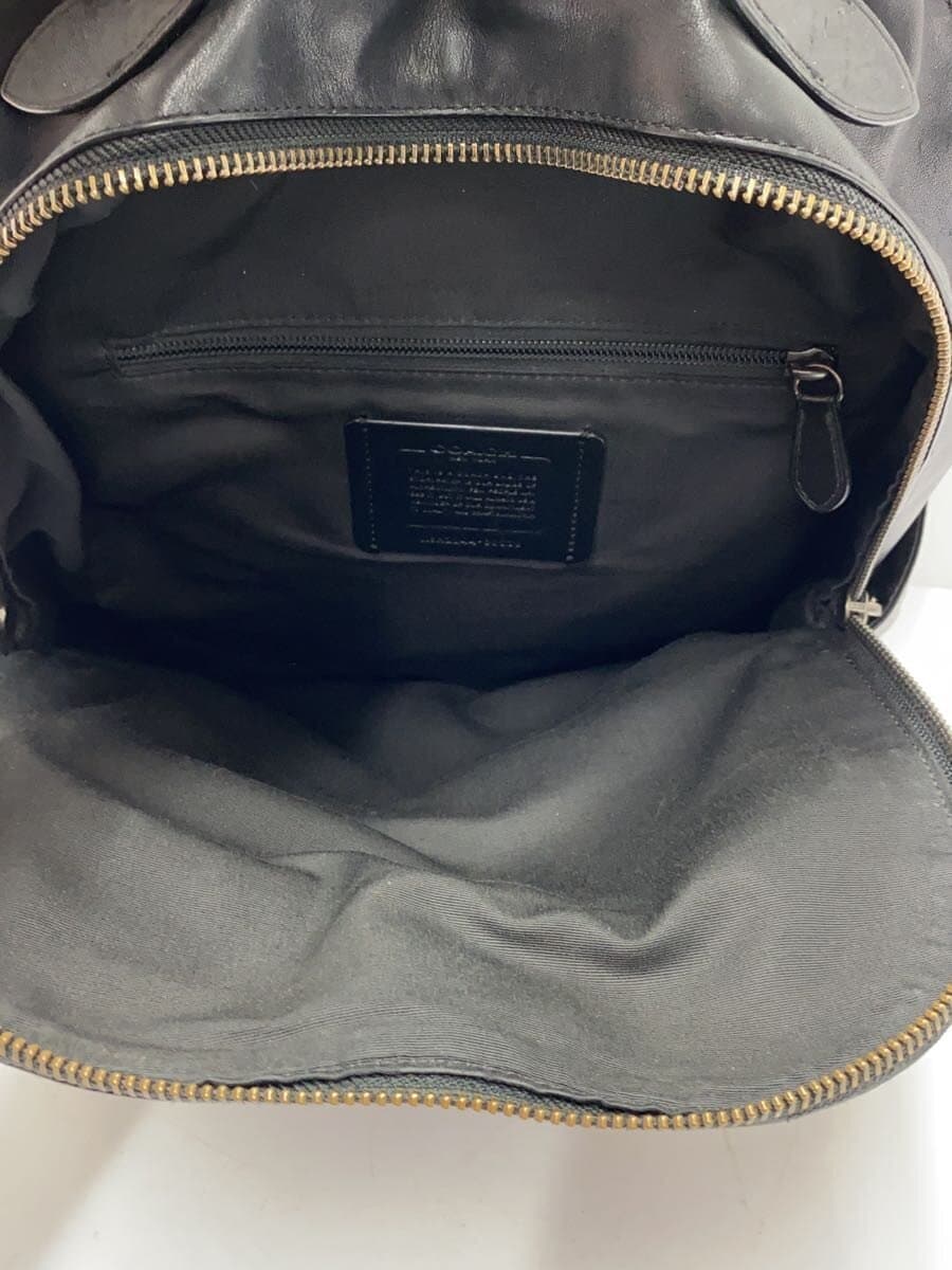 COACH Backpack Leather BLK Solid 89939 6