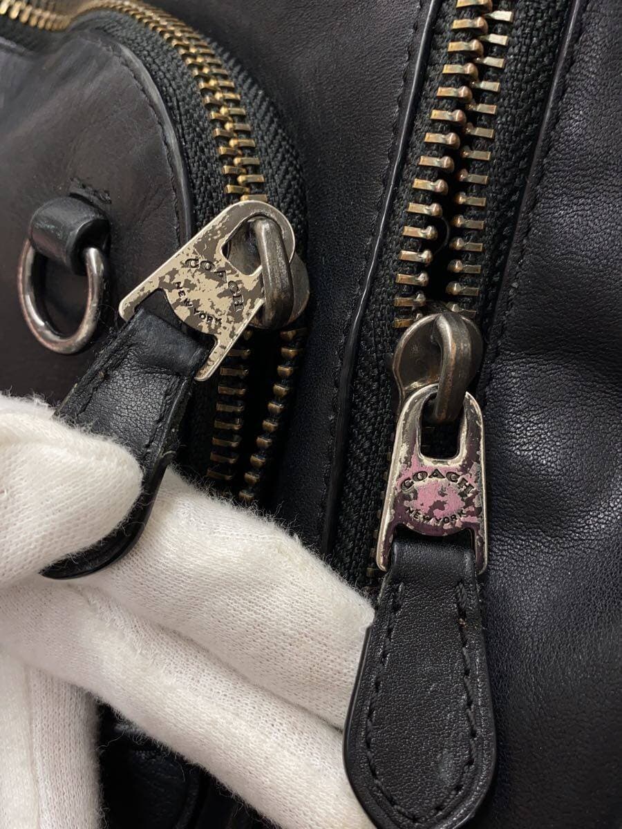 COACH Backpack Leather BLK Solid 89939 8