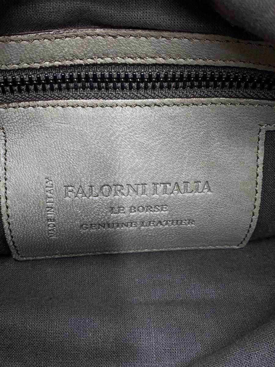 FALORNI Shoulder Bag Leather GRY 5