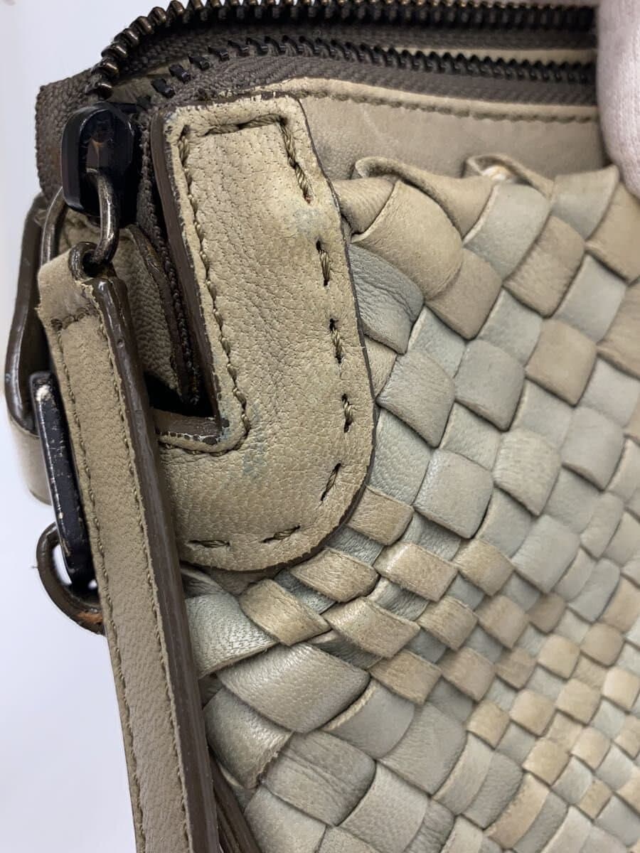 FALORNI Shoulder Bag Leather GRY 9