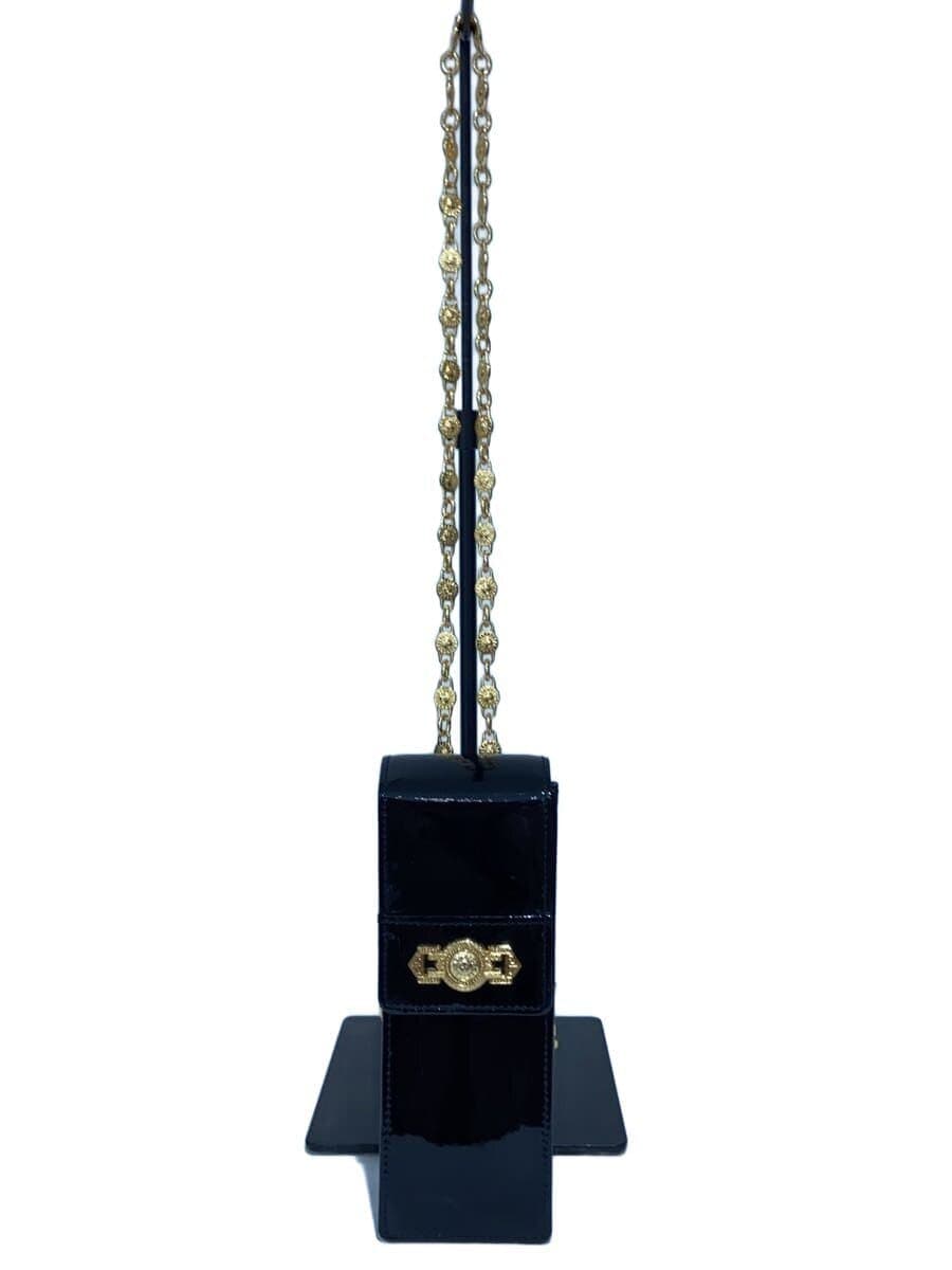 GIANNI VERSACE Shoulder Bag Patent Leather BLK