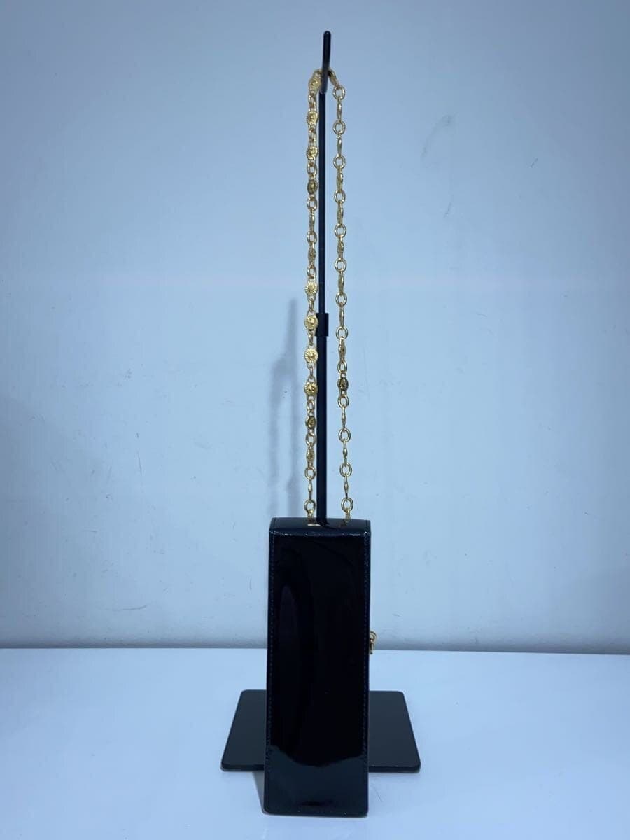 GIANNI VERSACE Shoulder Bag Patent Leather BLK 3