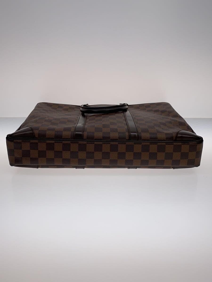 LOUIS VUITTON Porte-Documents Voyage Damier Ebene PVC BRW N41124 4