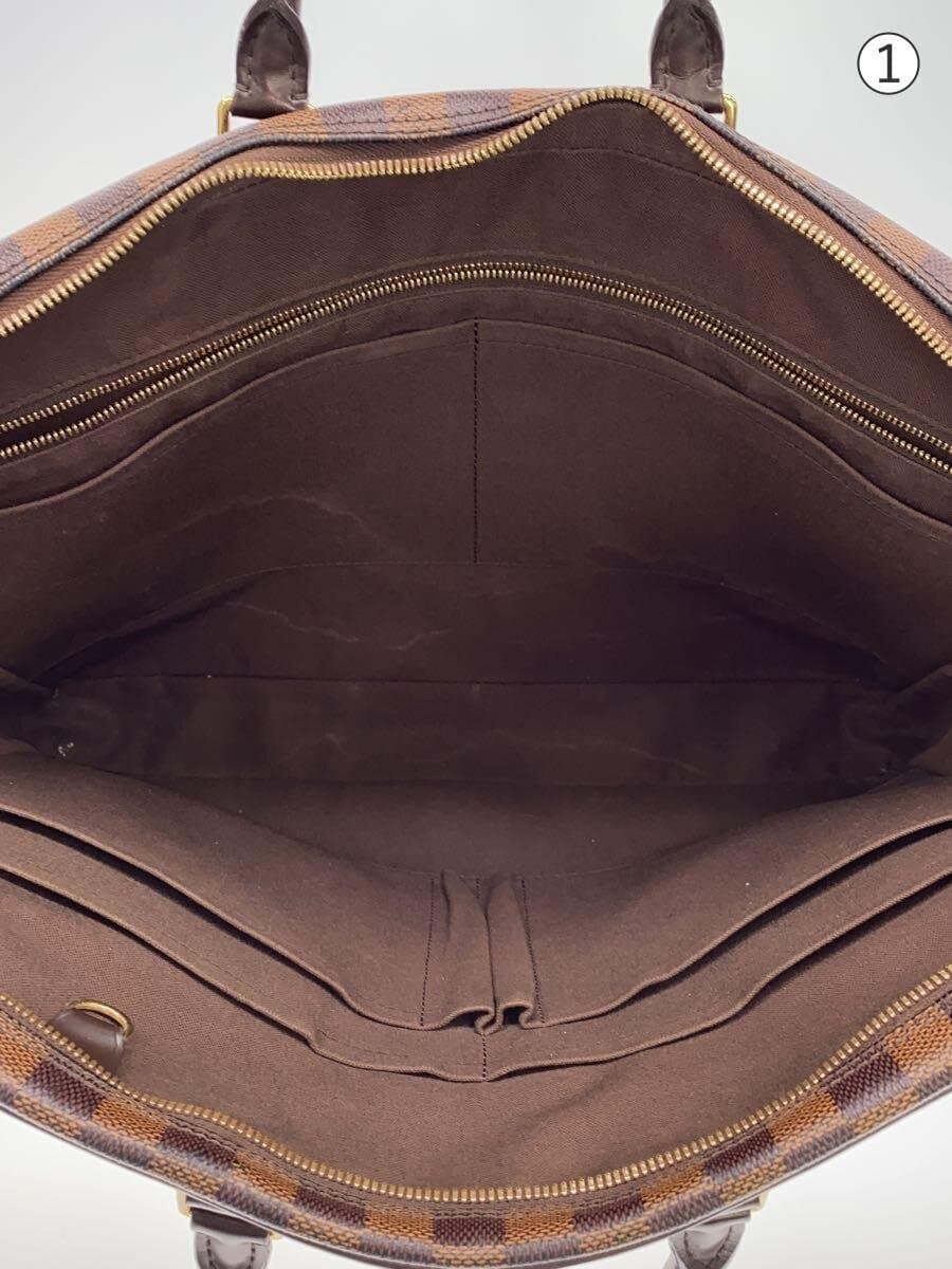 LOUIS VUITTON Porte-Documents Voyage Damier Ebene PVC BRW N41124 6