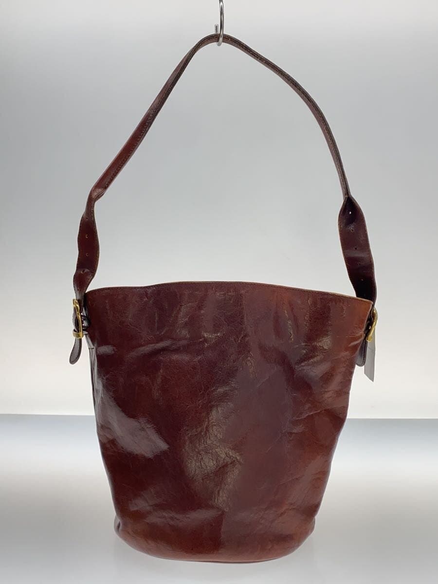 HIROFU Shoulder Bag Leather BRW Solid 4946 3