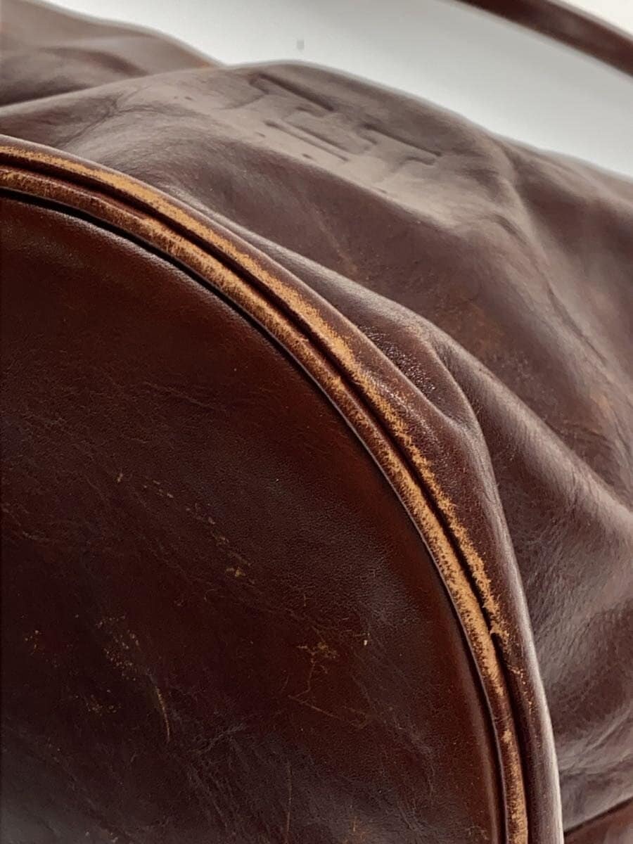 HIROFU Shoulder Bag Leather BRW Solid 4946 9