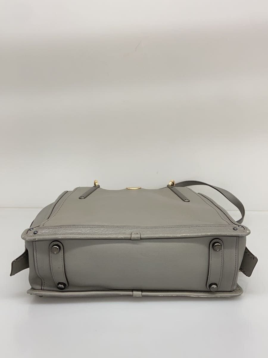 COACH Dreamer _All Leather 2-Way Shoulder Bag Gray 33094 4