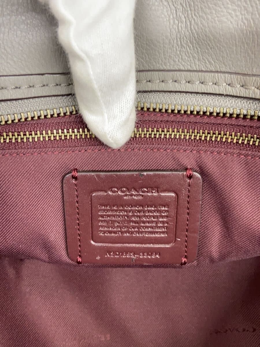 COACH Dreamer _All Leather 2-Way Shoulder Bag Gray 33094 5