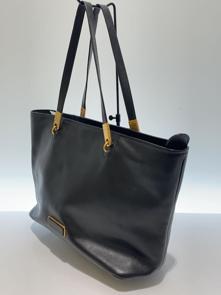 MARC BY MARC JACOBS tote bag leather black plain 2