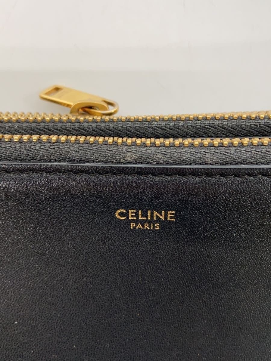 CELINE Shoulder Bag Leather BLK Solid 171453ETA 5