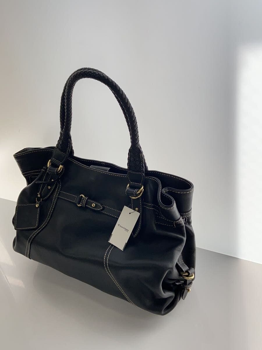 TOPKAPI Handbag Leather BLK Solid 2