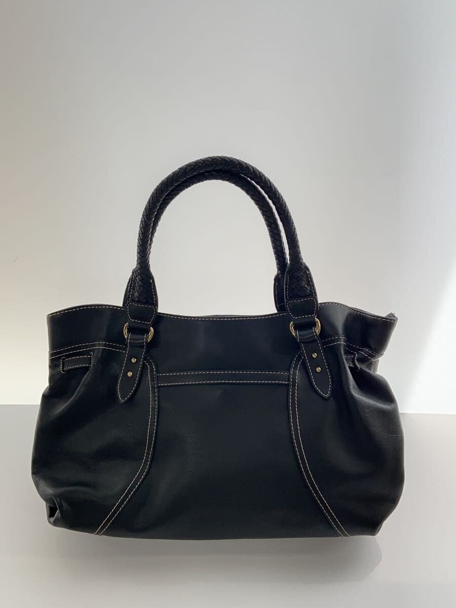 TOPKAPI Handbag Leather BLK Solid 3