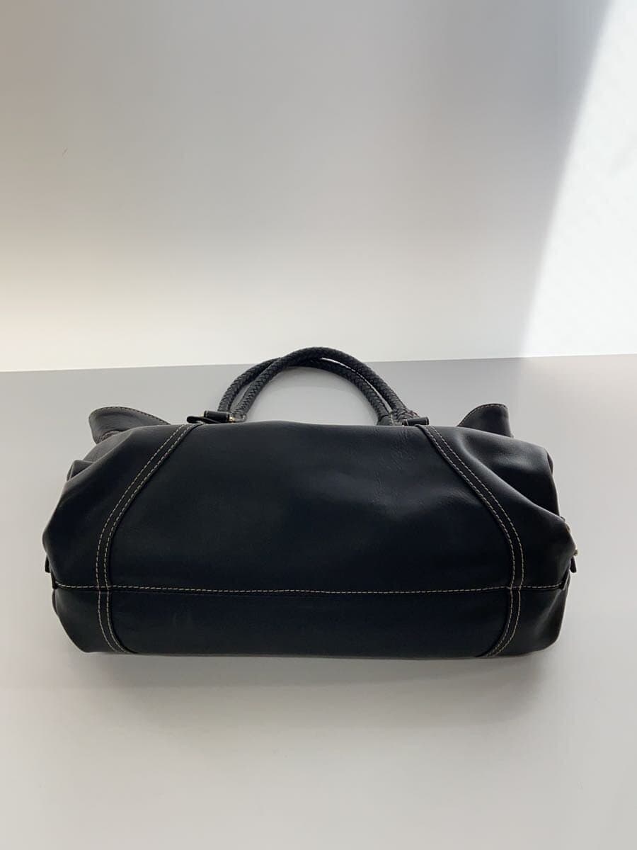 TOPKAPI Handbag Leather BLK Solid 4