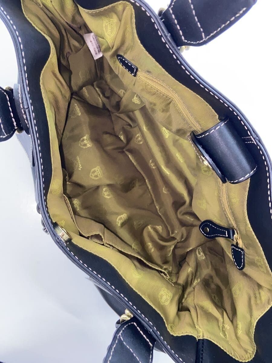 TOPKAPI Handbag Leather BLK Solid 6