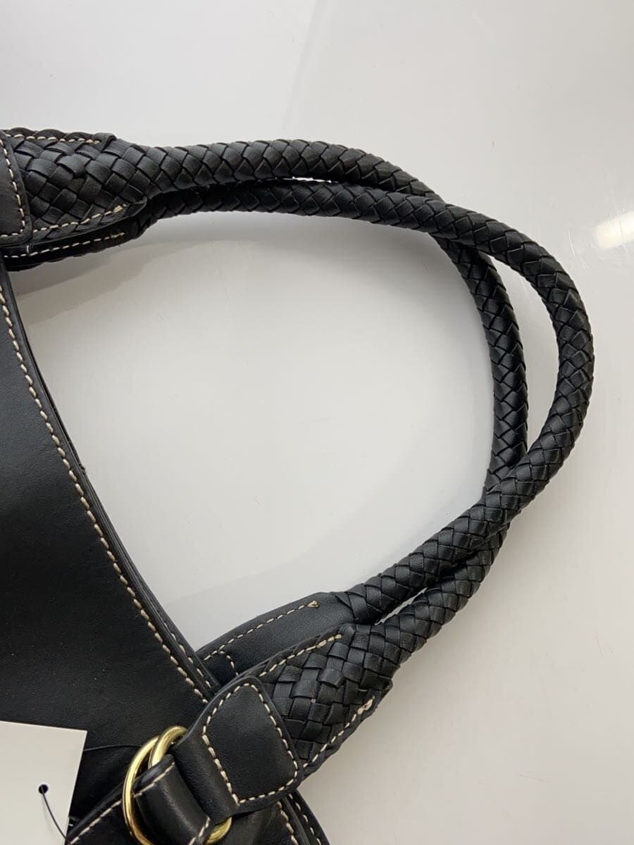 TOPKAPI Handbag Leather BLK Solid 7