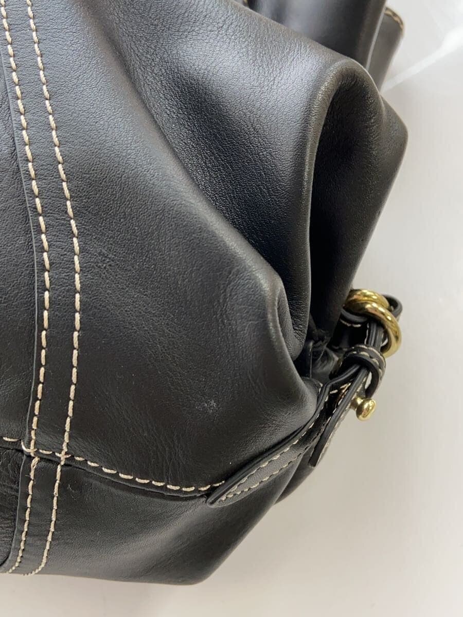 TOPKAPI Handbag Leather BLK Solid 9