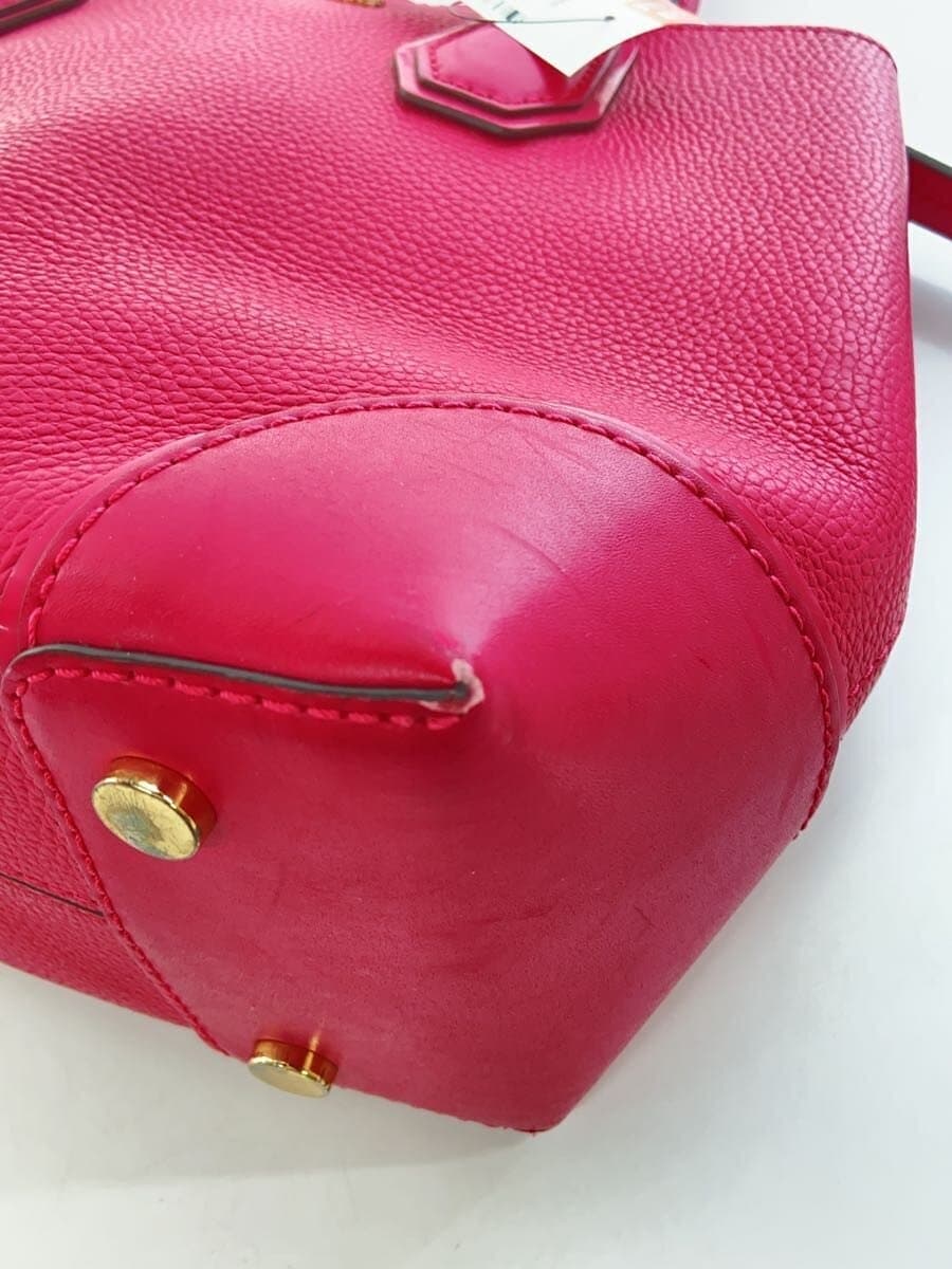 MICHAEL KORS Handbag Leather PNK Solid NB-1708 8