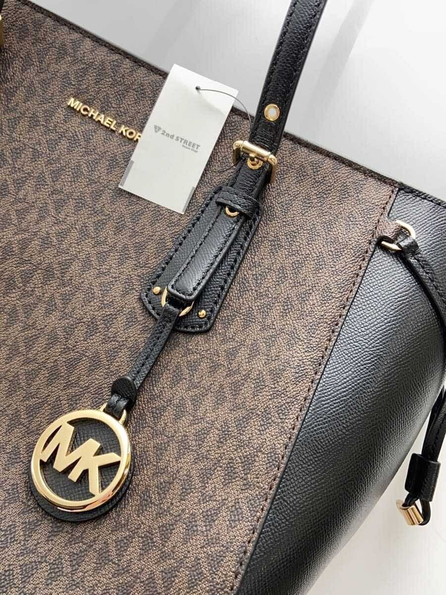 MICHAEL KORS Tote Bag PVC BRW All Over Pattern IM-1910 8