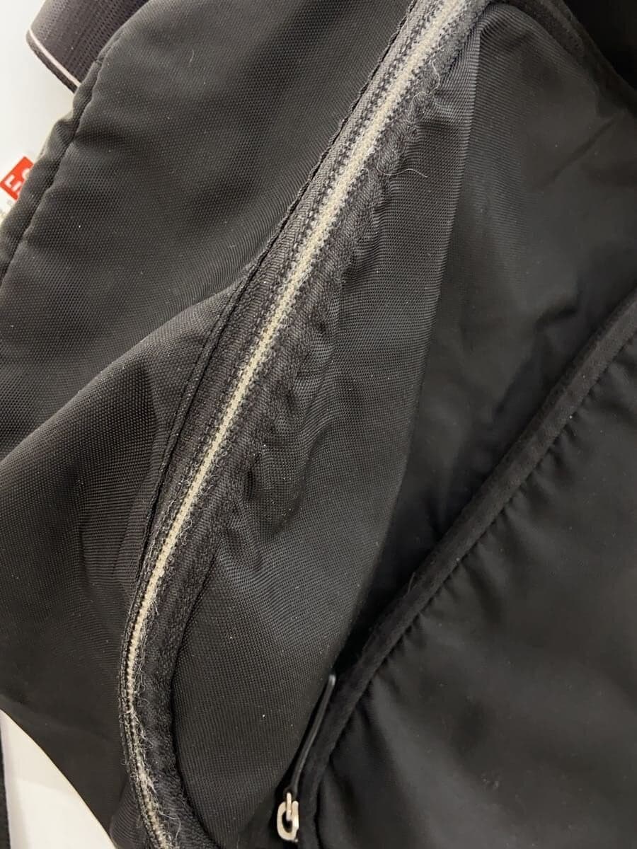 agnes b. backpack nylon black plain logo belt 7