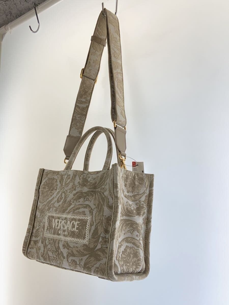 VERSACE handbag -- BEG all-over pattern 2