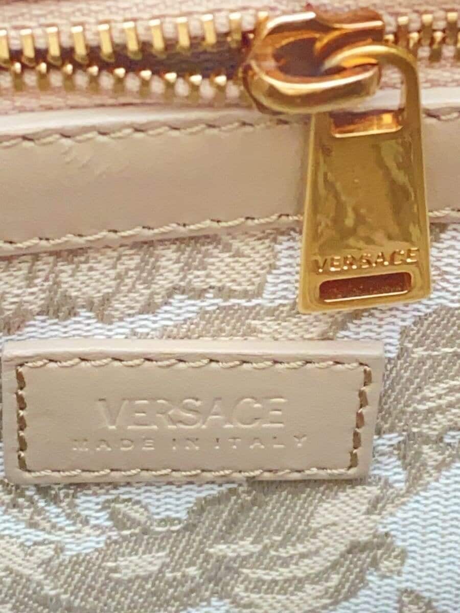 VERSACE handbag -- BEG all-over pattern 5