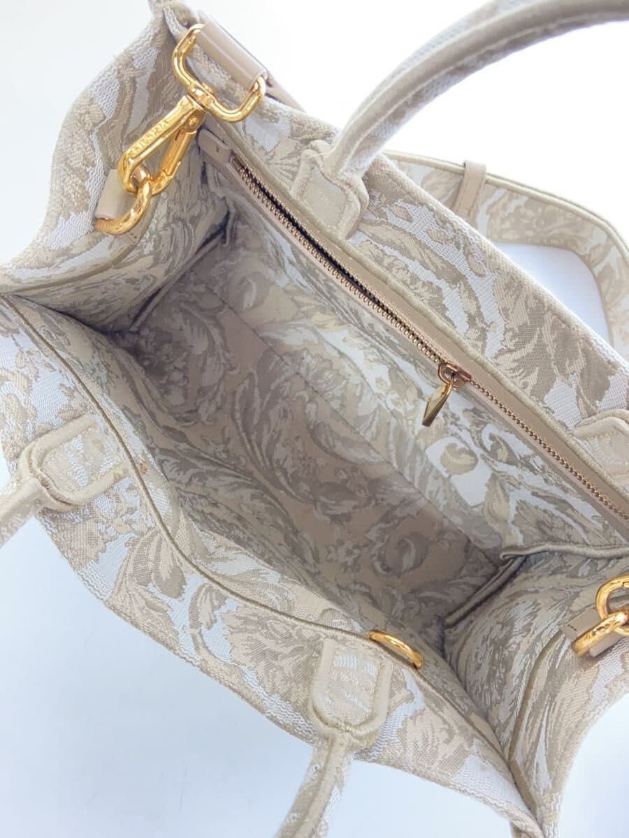 VERSACE handbag -- BEG all-over pattern 6