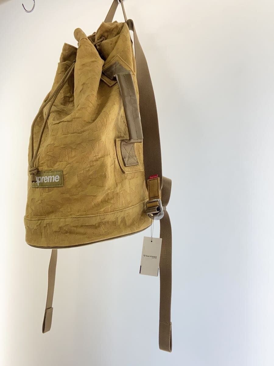 Supreme Backpack Cotton Camel All-Over Print SS22 Fat Tip Jacquard Denim 2
