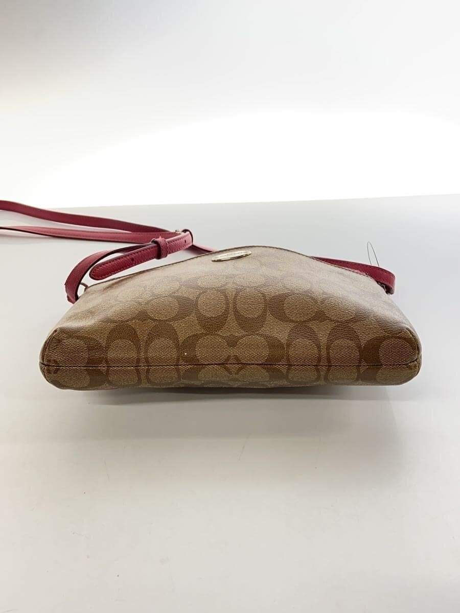 COACH Shoulder Bag Leather KHK Monogram F52657 4