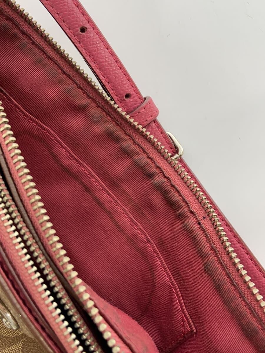 COACH Shoulder Bag Leather KHK Monogram F52657 7