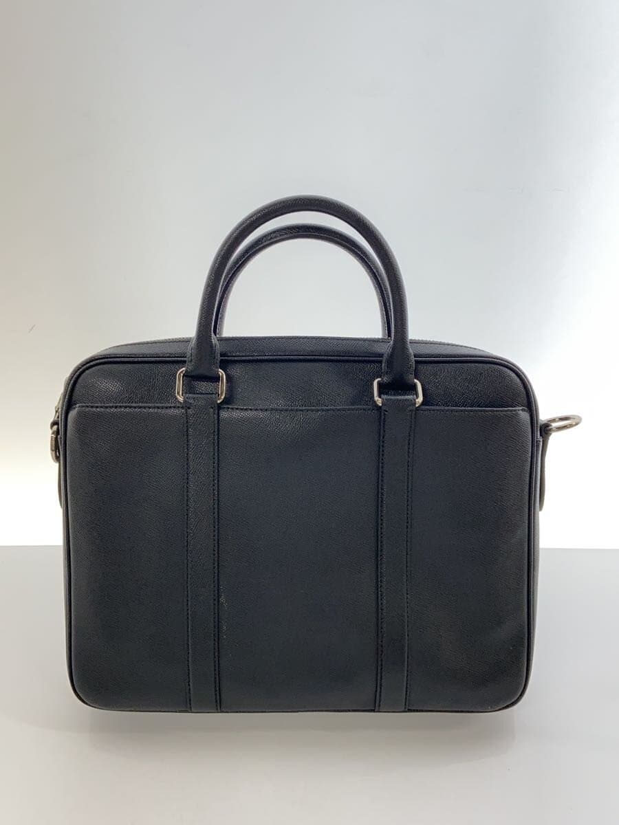 COACH Business Bag Metropolitan Briefcase Leather Black F59056 *Shoulder strap 3