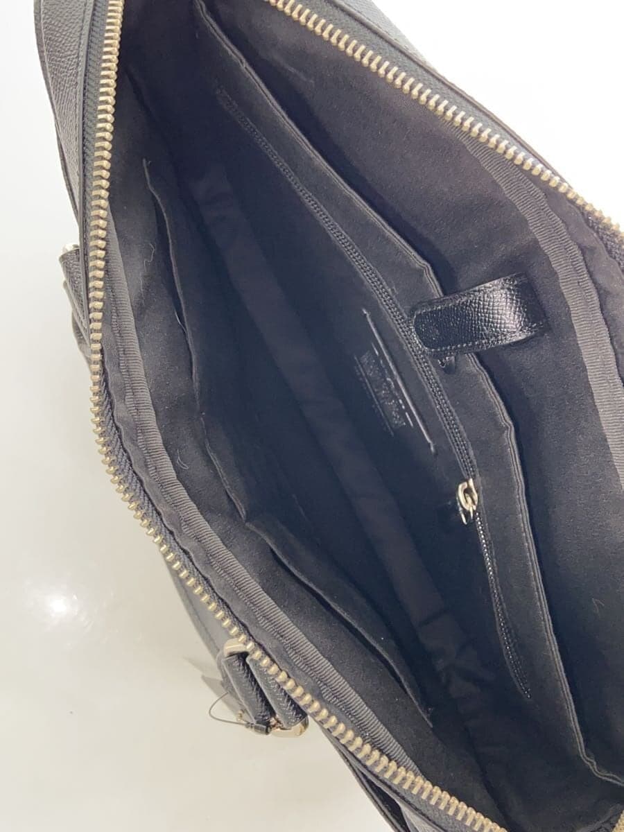 COACH Business Bag Metropolitan Briefcase Leather Black F59056 *Shoulder strap 6
