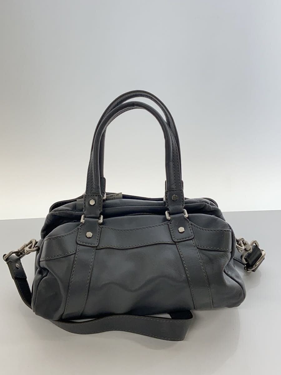 MARC BY MARC JACOBS Handbag Leather Gray Solid Color 3