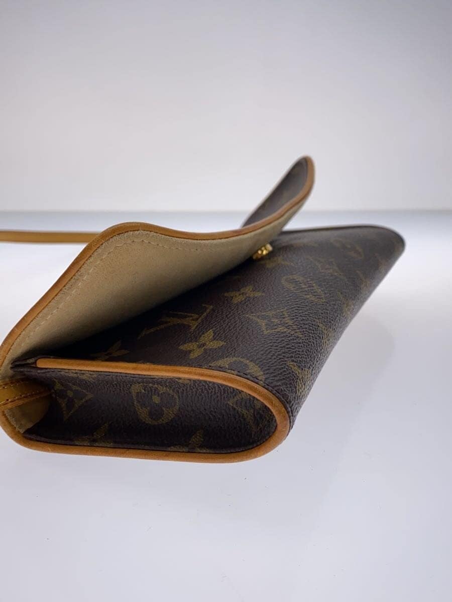 LOUIS VUITTON Pochette Twin GM_Monogram Canvas PVC Brown 7