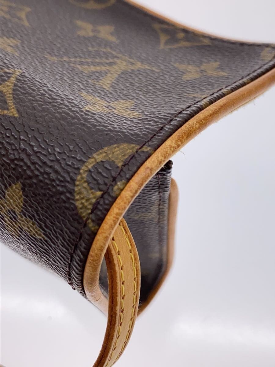 LOUIS VUITTON Pochette Twin GM_Monogram Canvas PVC Brown 9