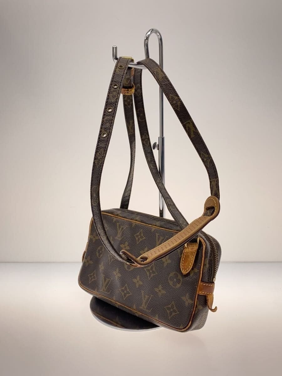 LOUIS VUITTON Pochette Marly Bandouliere_Monogram Canvas PVC BRW 2