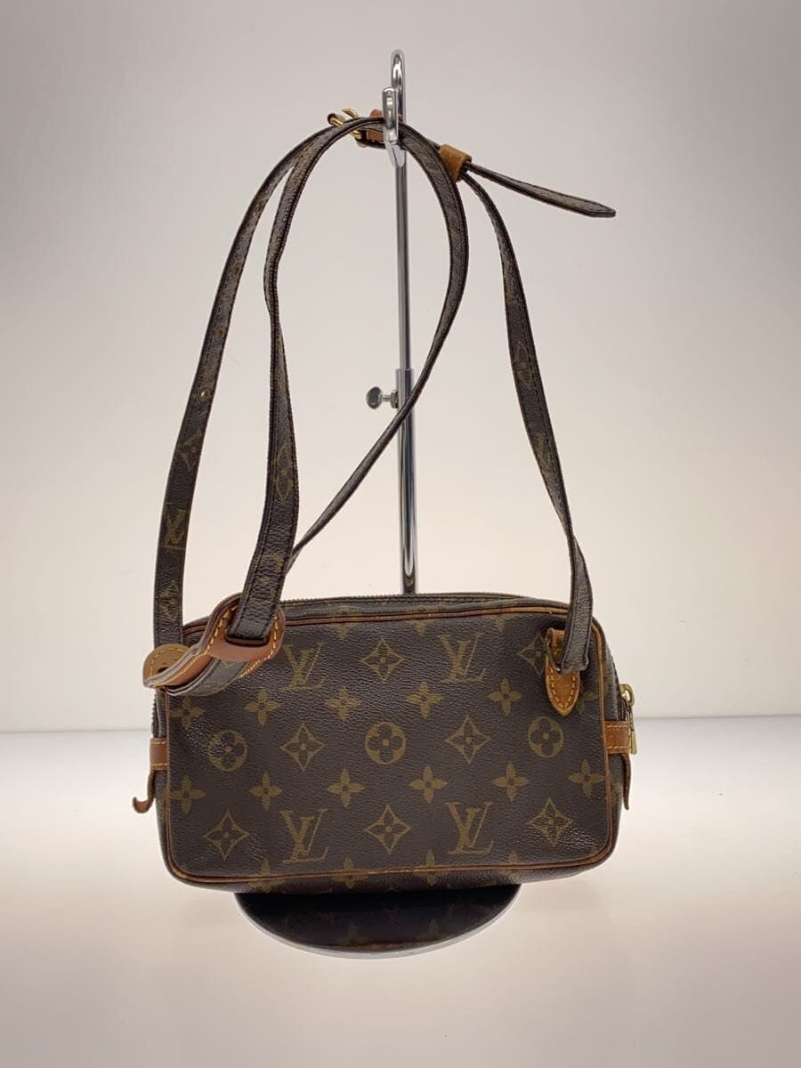 LOUIS VUITTON Pochette Marly Bandouliere_Monogram Canvas PVC BRW 3