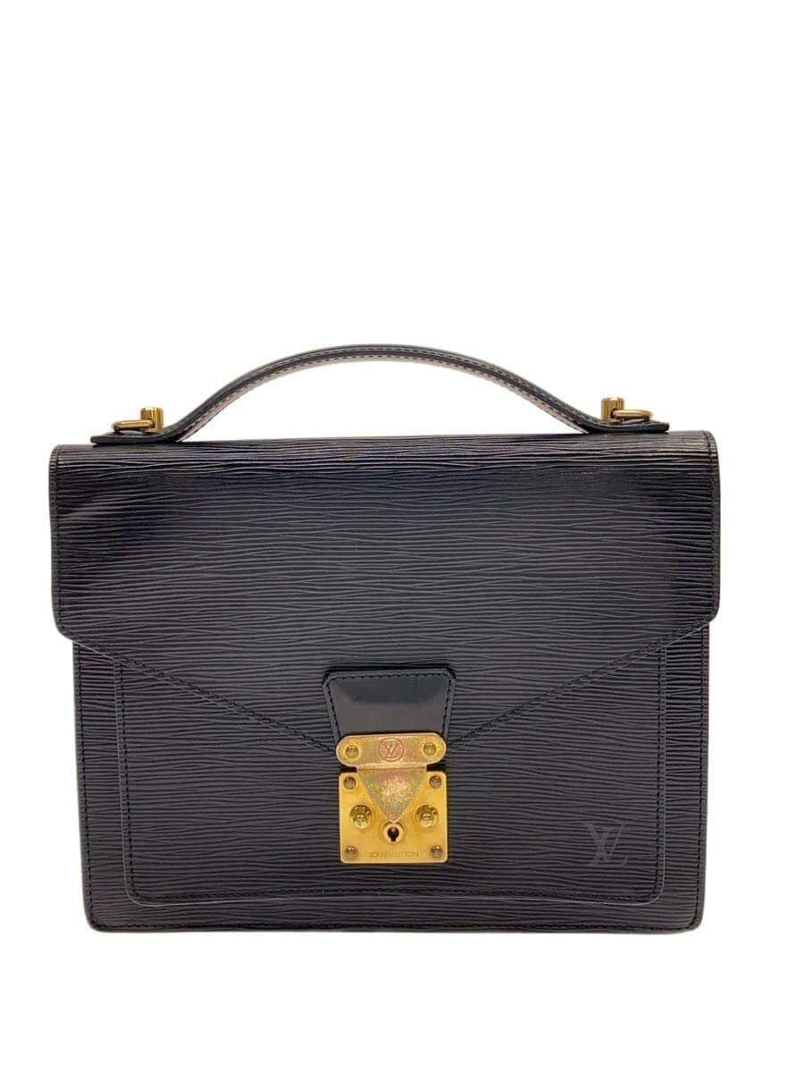 LOUIS VUITTON Monceau _Epi Leather BLK