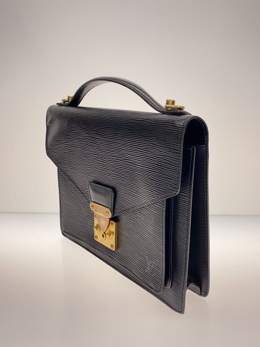LOUIS VUITTON Monceau _Epi Leather BLK 2