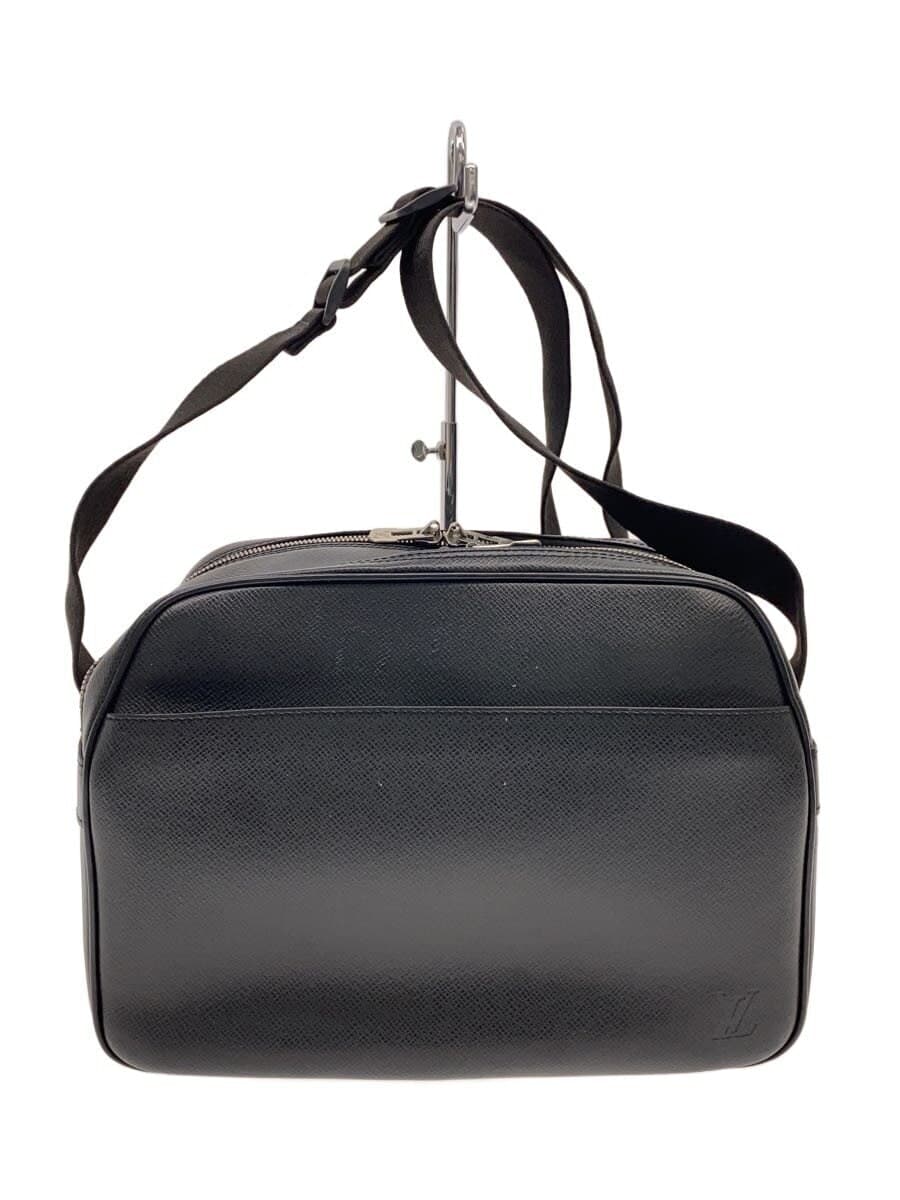 LOUIS VUITTON Reporter _Taiga Leather BLK Solid