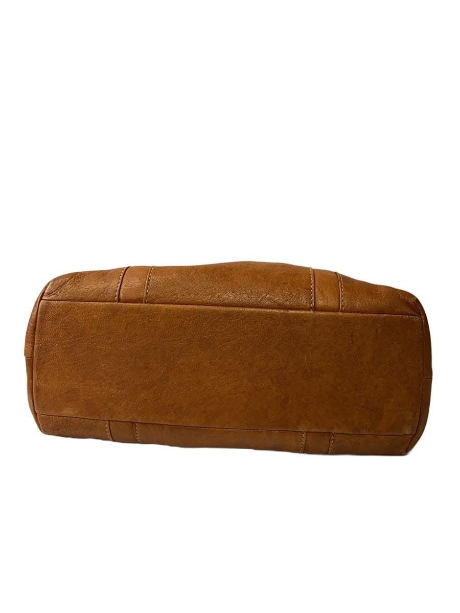 GENTEN tote bag leather brown plain 4