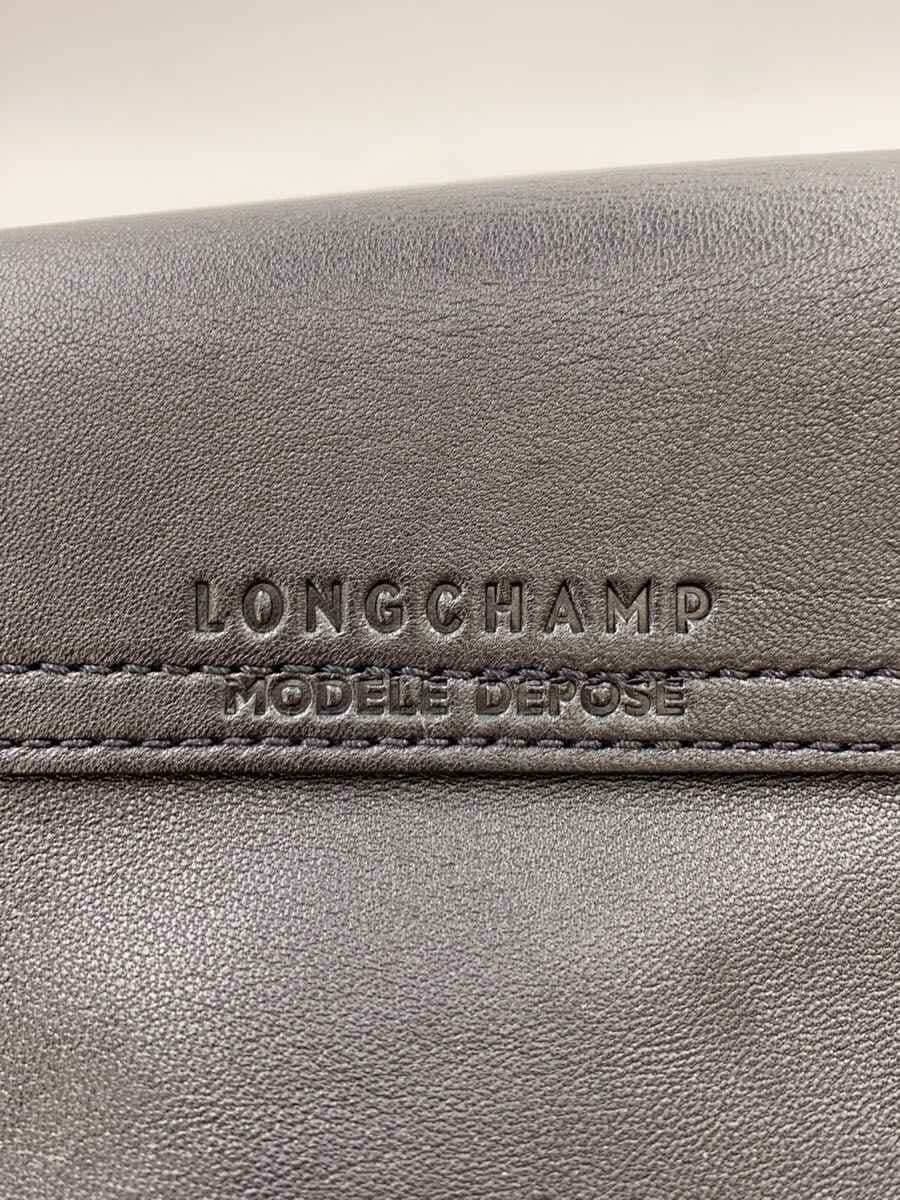 LONGCHAMP tote bag leather BLK 5