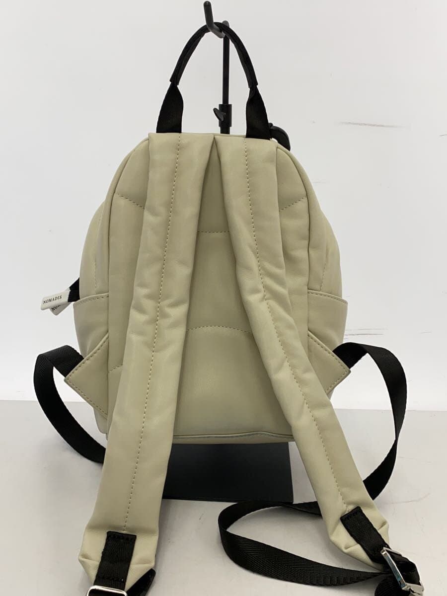 NOMADISDAY PETIT Mini Backpack Carabiner Leather CRM Off White 3