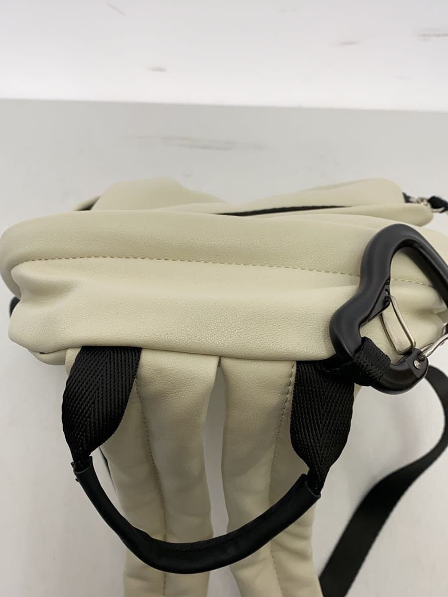 NOMADISDAY PETIT Mini Backpack Carabiner Leather CRM Off White 4