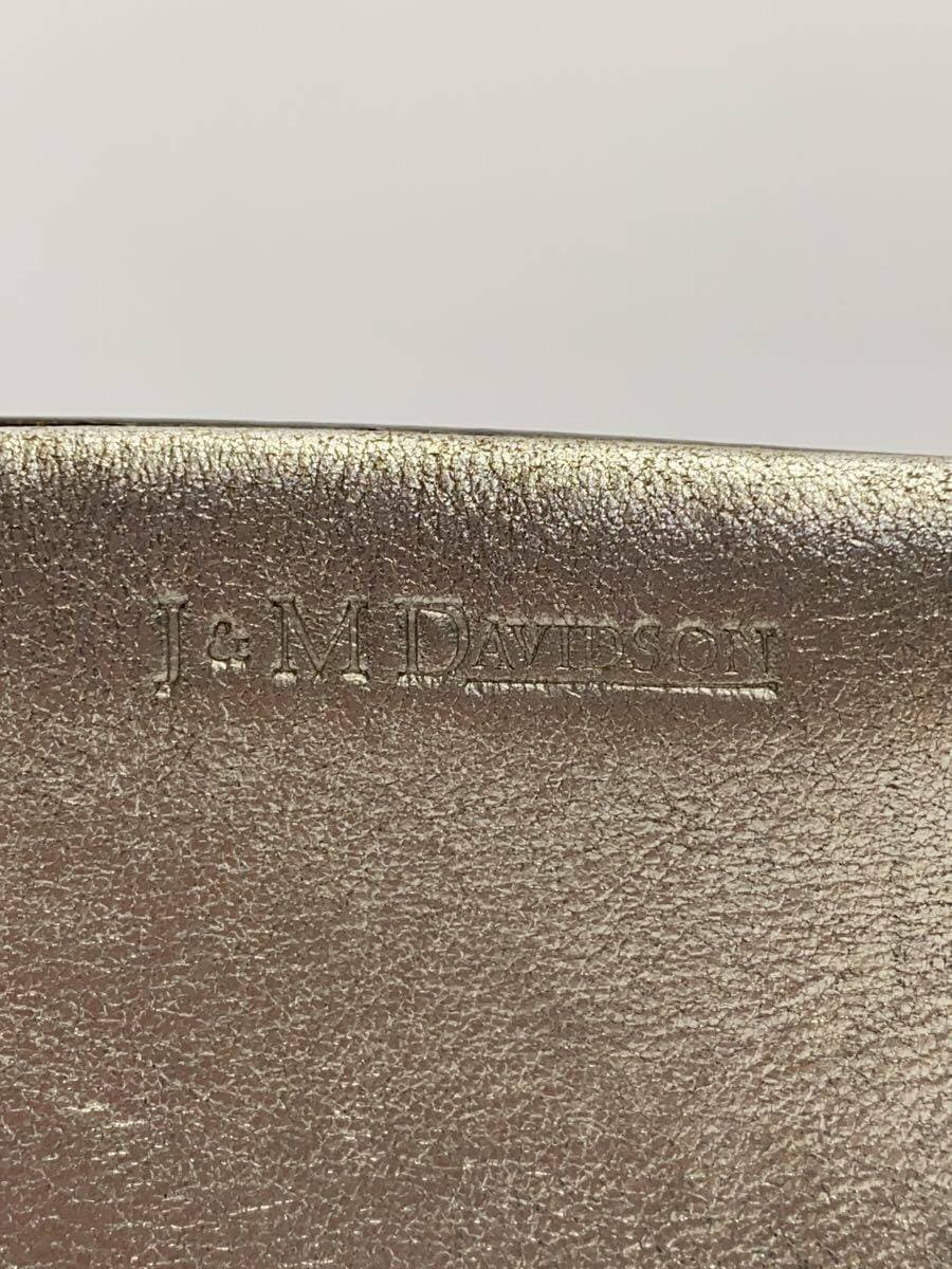 J&M DAVIDSON Pebble Metallic Square Shoulder Bag Leather SLV 5