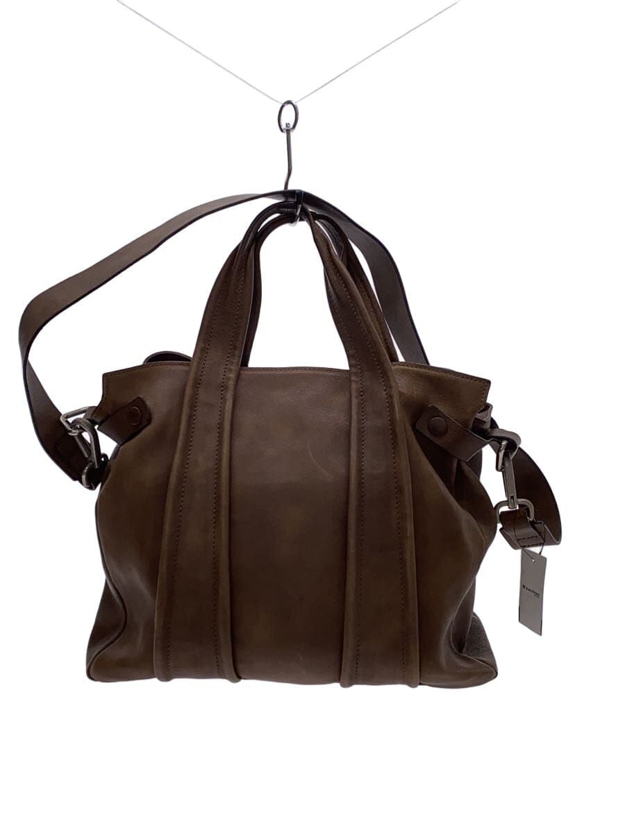 MAURO GOVERNA shoulder bag leather BRW plain