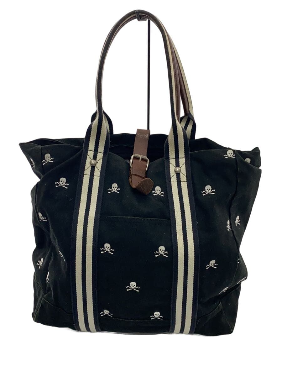 RUGBY RALPH LAUREN Tote Bag Canvas Black